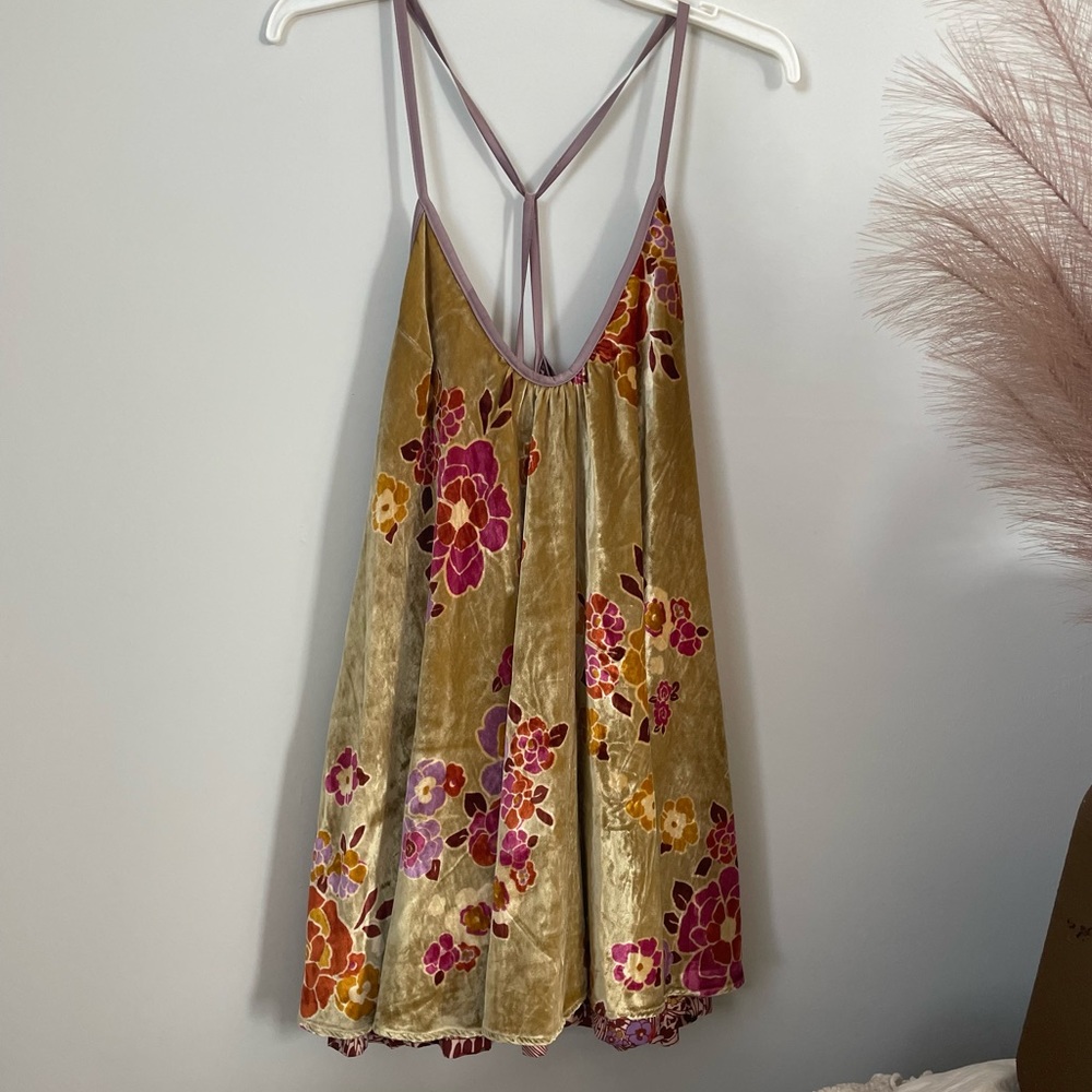 Free People Reversible Velvet Mini Dress